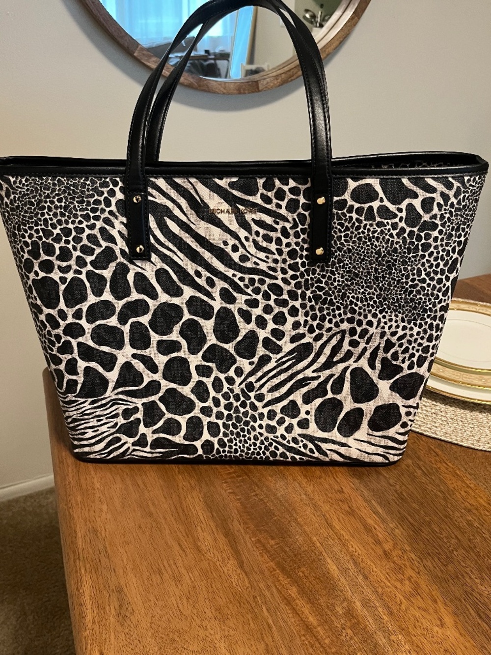 Michael Kors Animal Print Tote Bag